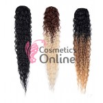 Extensie de par coada Afro Kinky Curly tip Mesa cu elastic Roz Platinatcu Blond Deschis de 80 cm 50132363